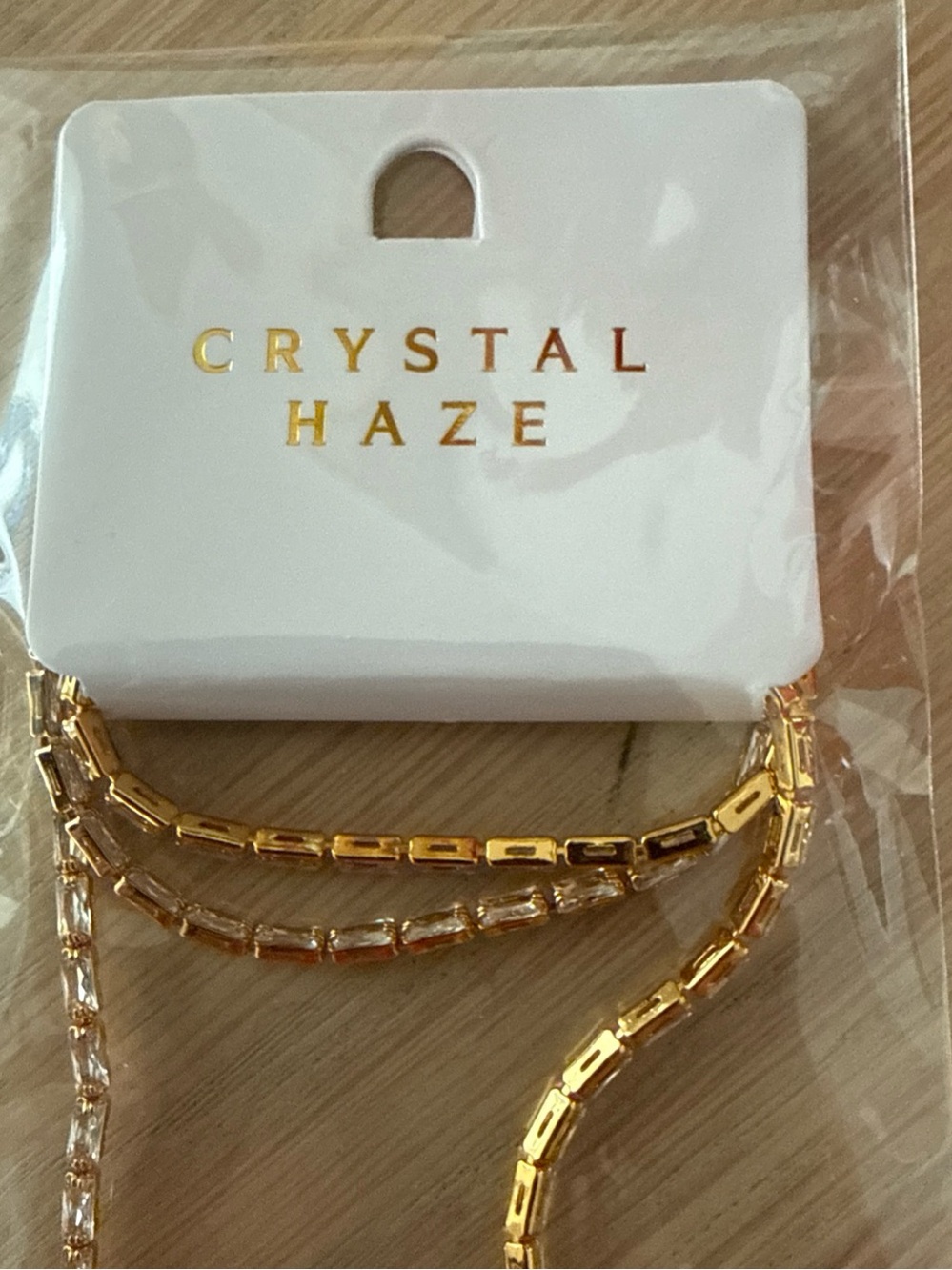 Crystal Haze baguette lariat necklace Curateur Summer 2026